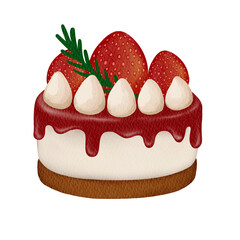 cake with strawberry