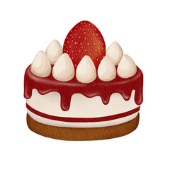 cake with strawberry
