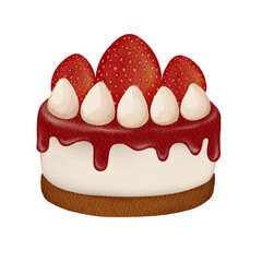 cake with strawberry