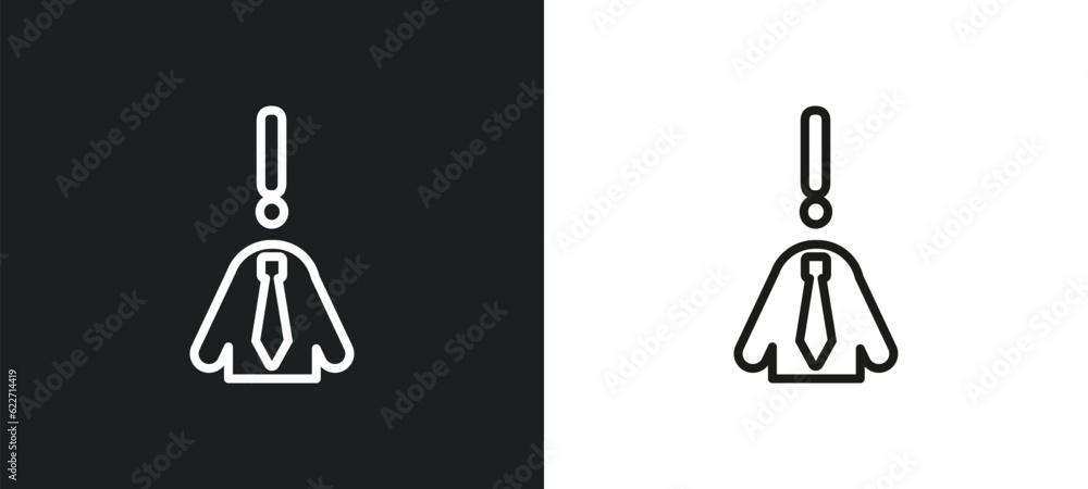 Poster problems outline icon in white and black colors. problems flat vector icon from job resume collectio