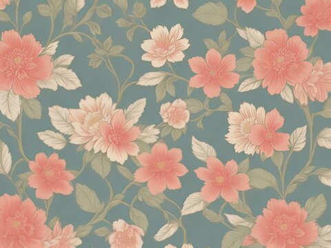 papel tapiz cl&aacute;sico con una funci&oacute;n de giro moderno con flores