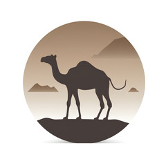 Fototapeta premium camel icon made by midjeorney