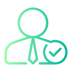 businessman gradient icon