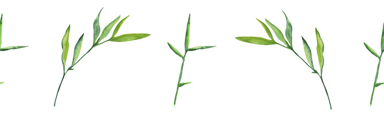 Greenery  floral design card.Forest leaves and branches green herbs greenery yellow leaf frame. wedding invitation poster invitation isolated on white background.