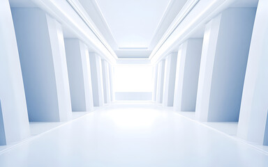 airy widescreen minimalistic white space as background or banner with columns
