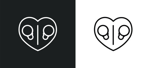 charity donation outline icon in white and black colors. charity donation flat vector icon from gestures collection for web, mobile apps and ui.