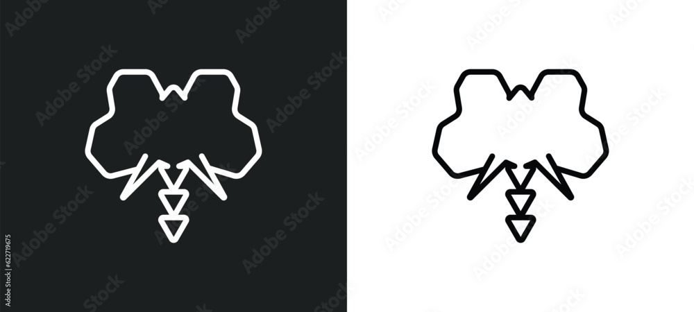 Poster polygonal elephant outline icon in white and black colors. polygonal elephant flat vector icon from 
