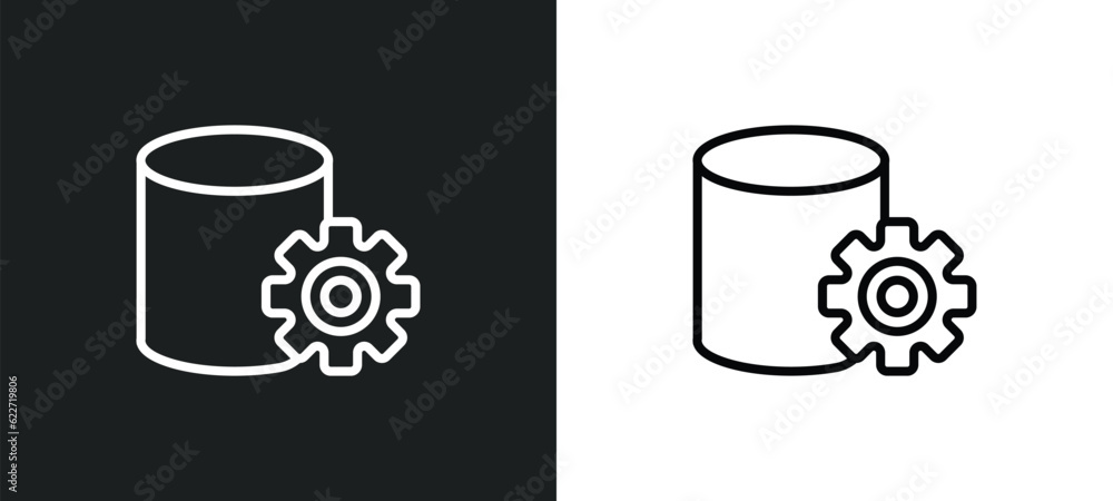 Poster properties outline icon in white and black colors. properties flat vector icon from geometry collect