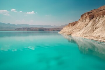 Fototapeta na wymiar Enchanting Israeli Landscape: Majestic Mountains and the Azure Dead Sea, mountain, Dead Sea, Israel, landscape, nature, scenic, blue, beauty, majestic,