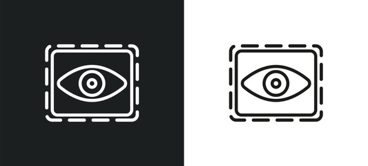 trackability outline icon in white and black colors. trackability flat vector icon from general collection for web, mobile apps and ui.