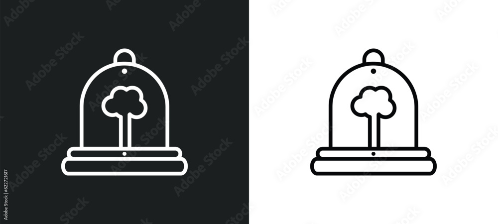 Poster incubator outline icon in white and black colors. incubator flat vector icon from future technology collection for web, mobile apps and ui.