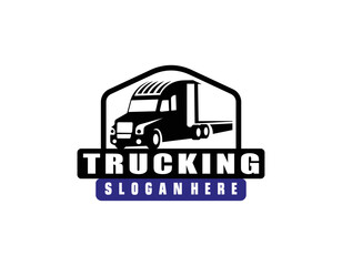 A template of Truck Logo, cargo logo, delivery cargo trucks, Logistic logo