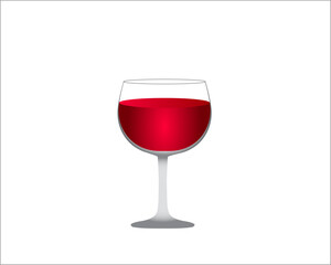 The glass containing this drink looks full and red