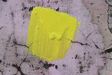 old yellow wall