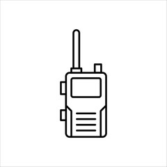 Walkie talkie icon sign vector,Symbol illustration for web and mobile on white backhround