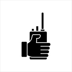 Walkie talkie icon sign vector,Symbol illustration for web and mobile on white backhround