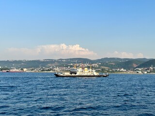 passenger ships on the sea