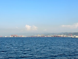 Fototapeta premium passenger ships on the sea