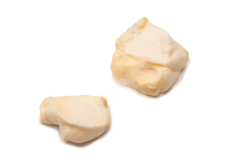 White sauce splashes isolated on white background.