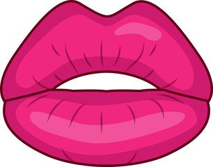 women mouth pink kiss silhouette shape svg