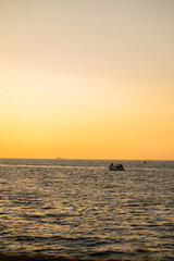 Naklejka premium sunset on the sea