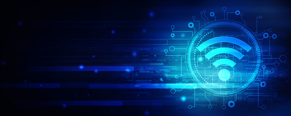 2d illustration WiFi symbol sign
