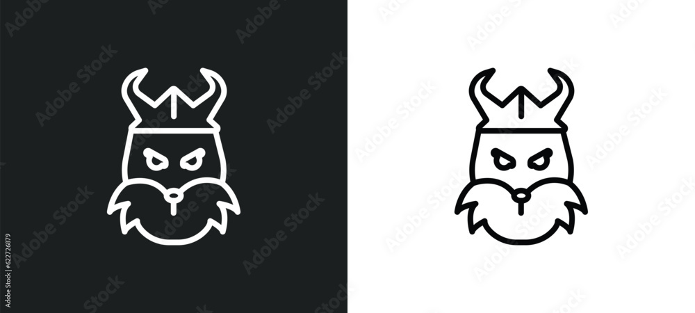 Poster dwarf outline icon in white and black colors. dwarf flat vector icon from fairy tale collection for 