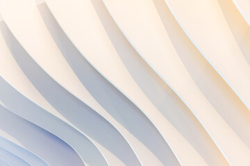Abstract architecture background photo with wavy wall installation