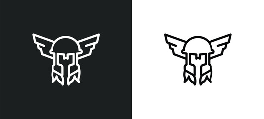 thor outline icon in white and black colors. thor flat vector icon from fairy tale collection for web, mobile apps and ui. - obrazy, fototapety, plakaty