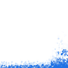 Sea wave bubbles. Sea splatter border.