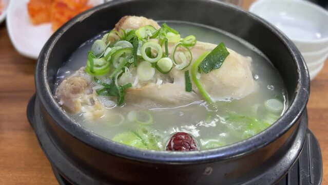 Korean food, Chicken with rice soup
