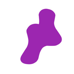 Abstract Purple Blob Shape