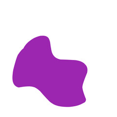 Abstract Purple Blob Shape