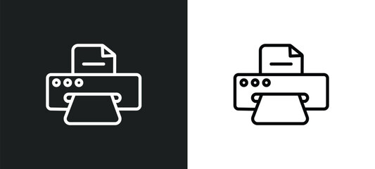 copy hine outline icon in white and black colors. copy hine flat vector icon from electronic devices collection for web, mobile apps and ui.