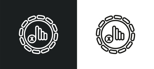 no outline icon in white and black colors. no flat vector icon from electrian connections collection for web, mobile apps and ui.