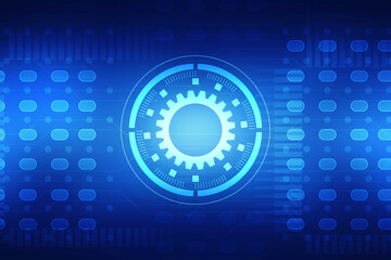 2d illustration abstract gear Network

