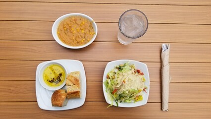 Salad & Soup meal at lunchtime 2