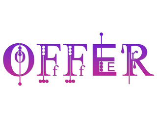 creative OFFER design PNG image.
