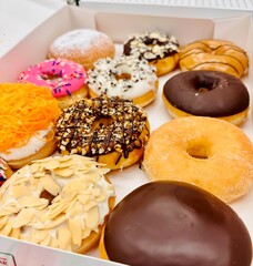 donuts with chocolate