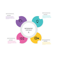 Steps business data visualization timeline process infographic template design with icons