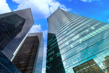 Fototapeta na wymiar Argentina, Buenos Aires panoramic financial center skyline and business development center.