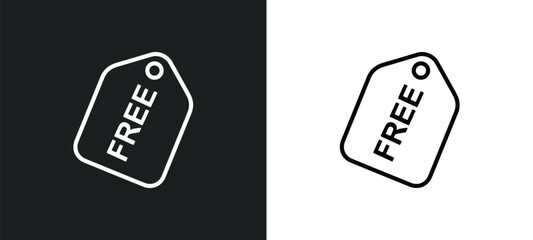 free outline icon in white and black colors. free flat vector icon from ecommerce collection for web, mobile apps and ui.