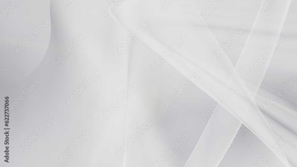 Poster abstract white background with smooth lines in 3d rendering for posters concept
