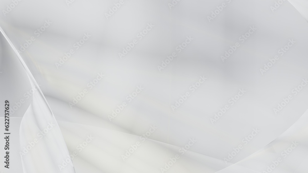 Poster abstract white background with smooth lines in 3d rendering for posters concept