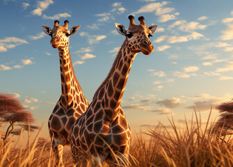 Fototapety  giraffe in the savannah