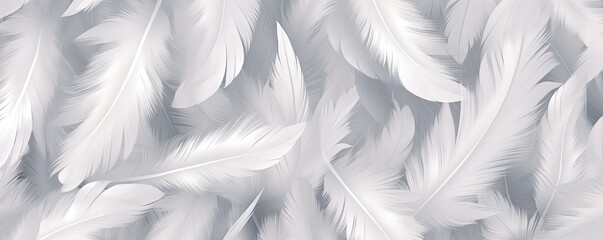 soft feathers background illustration Generative AI - obrazy, fototapety, plakaty