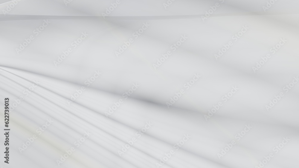 Poster abstract white background with smooth lines in 3d rendering for posters concept