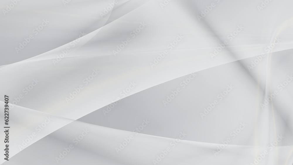 Poster abstract white background with smooth lines in 3d rendering for posters concept