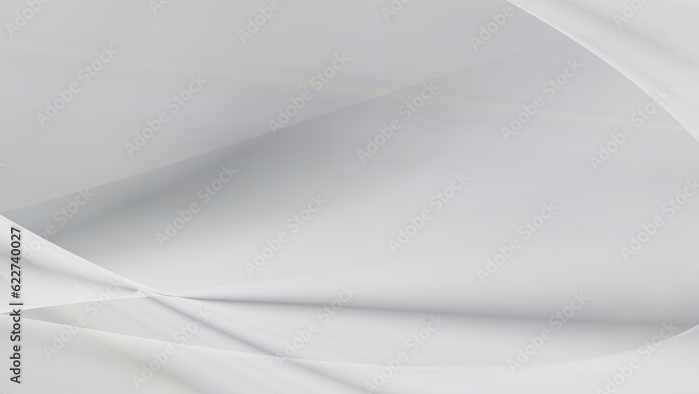 Poster abstract white background with smooth lines in 3d rendering for posters concept