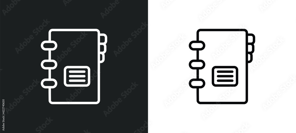 Aufkleber dossier outline icon in white and black colors. dossier flat vector icon from delivery and logistic 